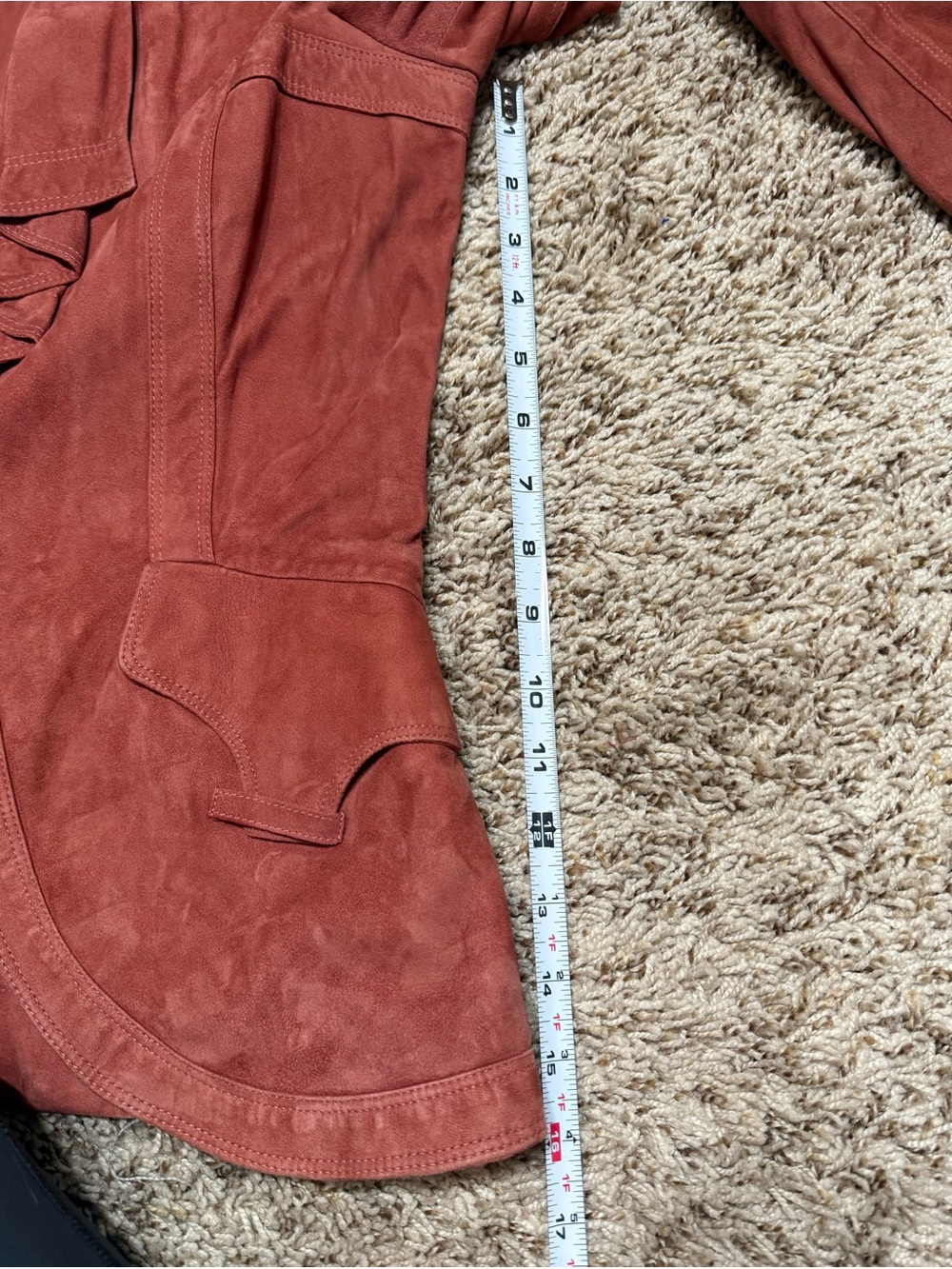 Gucci Leather Ruffle-Front Jacket - Picture 11 of 15